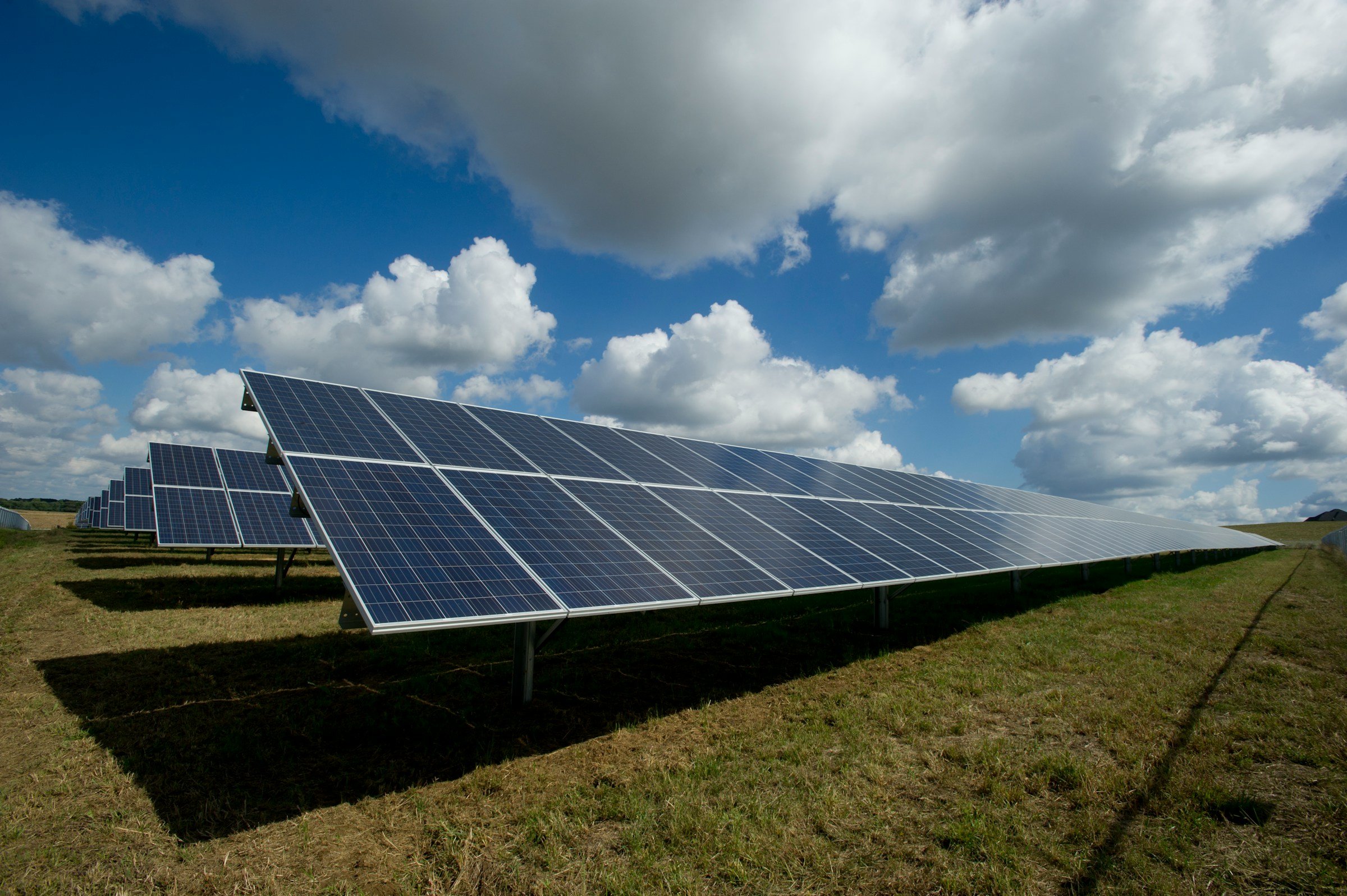 Solar panel field