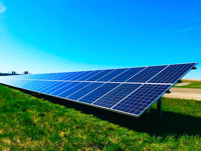 High-efficiency panels designed for home rooftops, reducing energy bills.