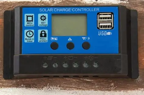 Regulates the voltage and current from solar panels to batteries.